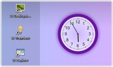 Desktop clock in SE-DesktopApps product